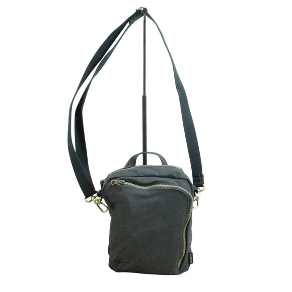 LL Bean Essential Crossbody Bag Rugged Canvas Black - Picture 1 of 14